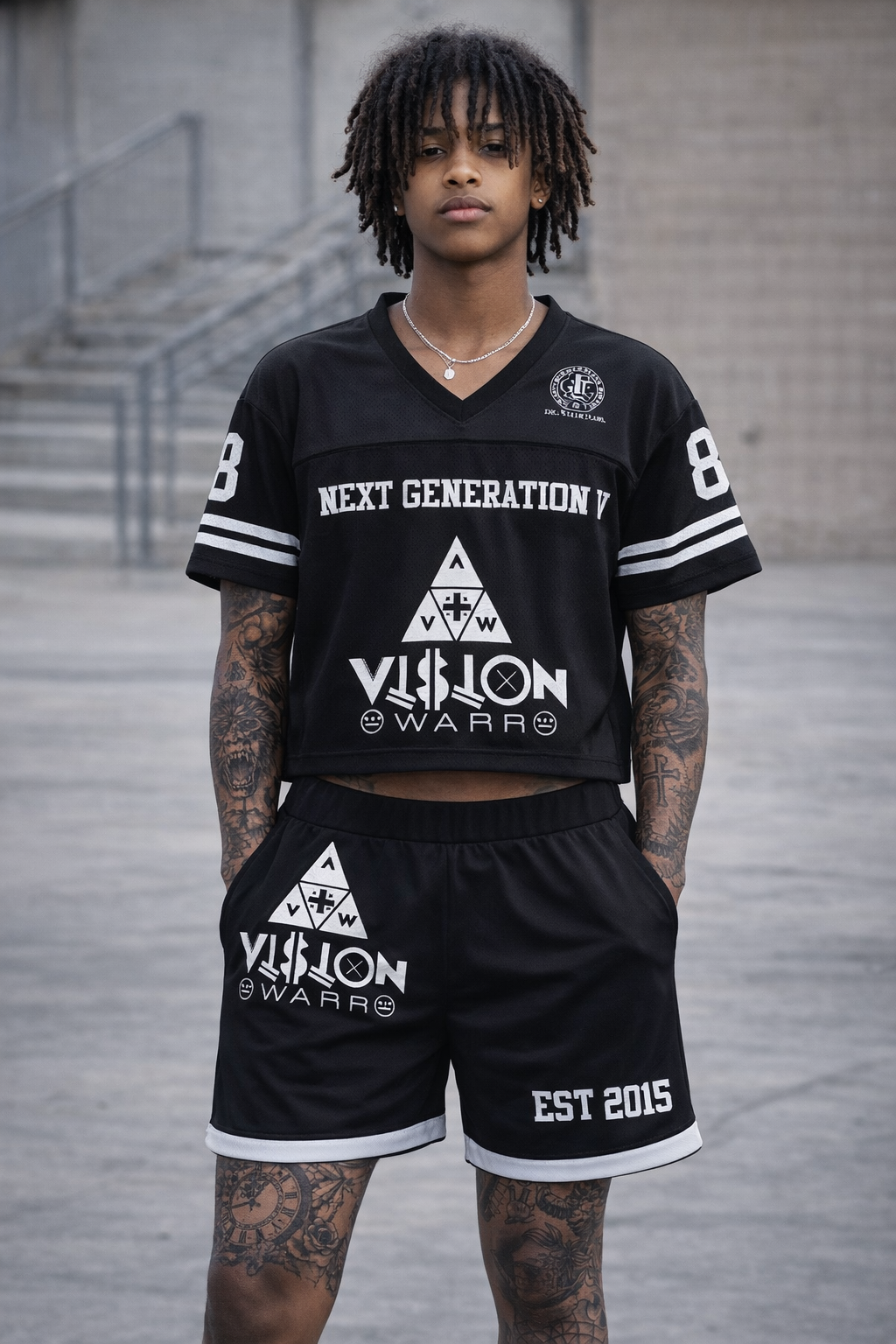 OG Black Vision Warr Short Set
