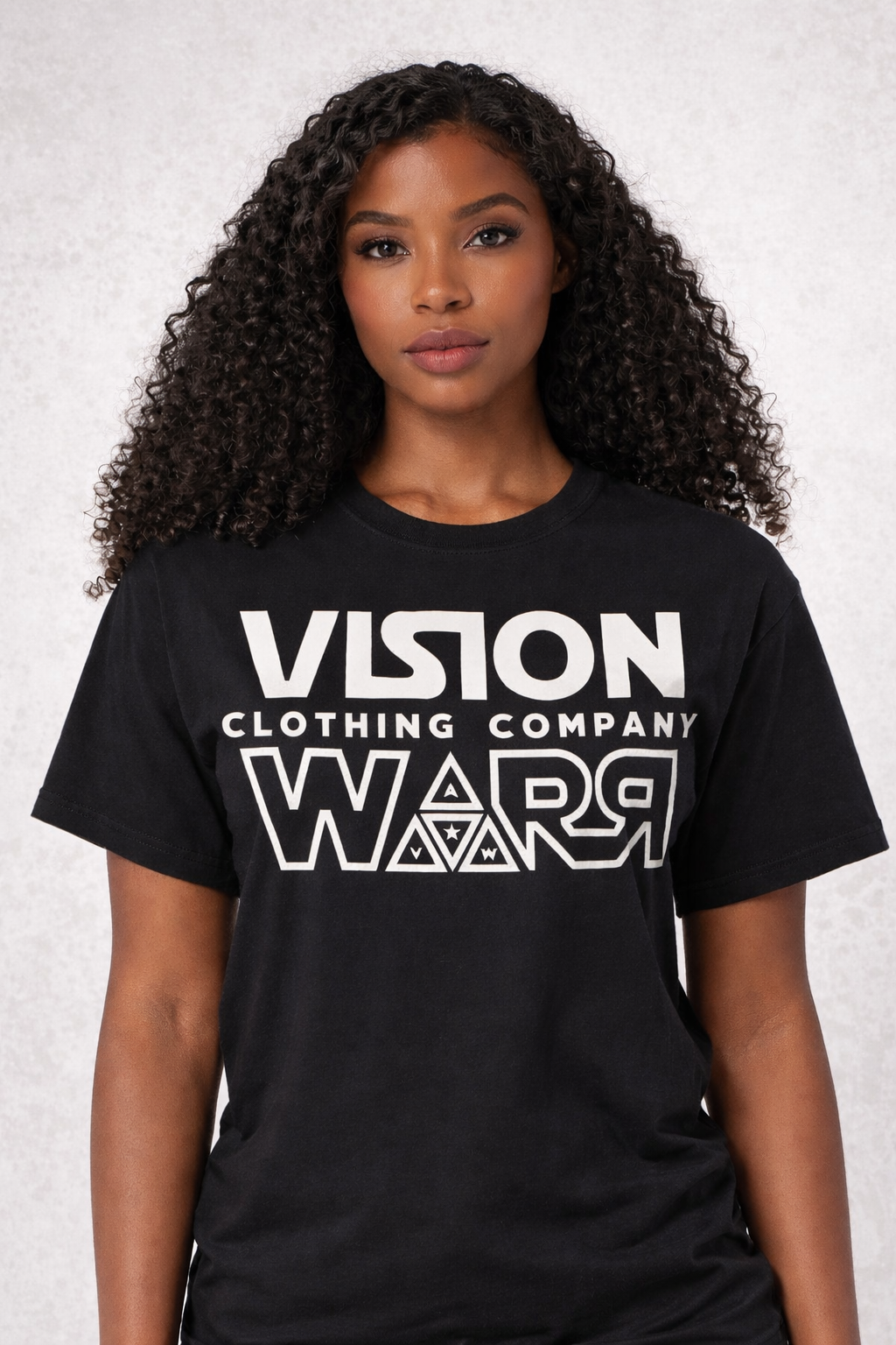 Unisex Black & White Star Wars Vision Warr T-shirt